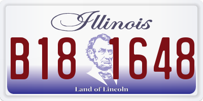 IL license plate B181648