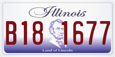 IL license plate B181677