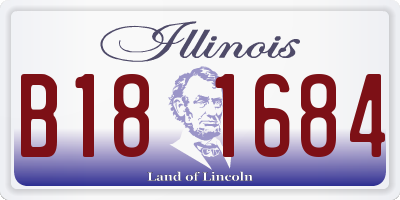 IL license plate B181684