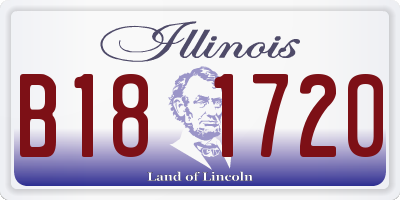 IL license plate B181720