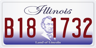 IL license plate B181732