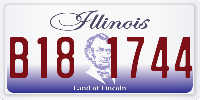 IL license plate B181744