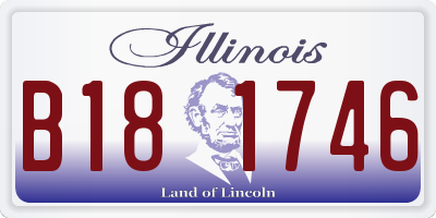 IL license plate B181746