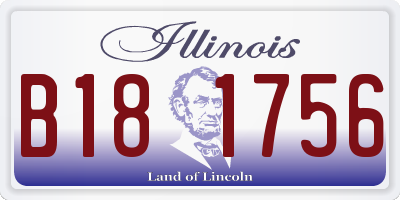 IL license plate B181756