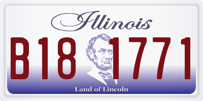 IL license plate B181771