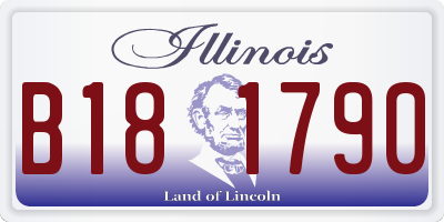IL license plate B181790
