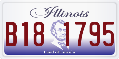 IL license plate B181795