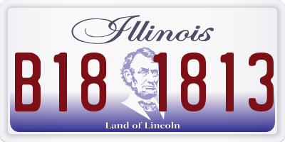 IL license plate B181813