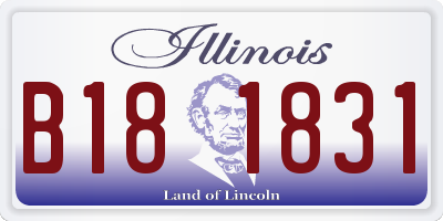 IL license plate B181831