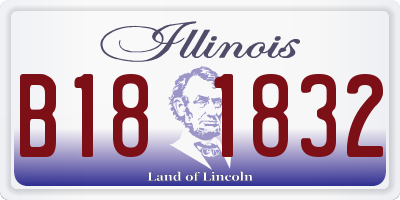 IL license plate B181832