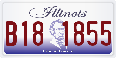 IL license plate B181855