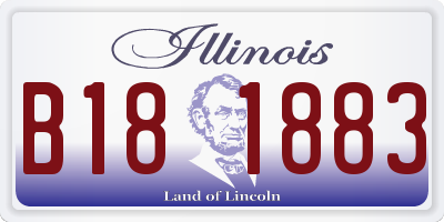 IL license plate B181883