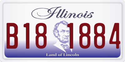 IL license plate B181884