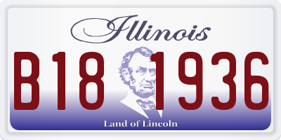 IL license plate B181936