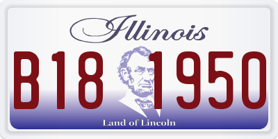 IL license plate B181950