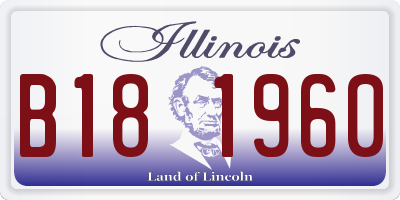IL license plate B181960