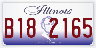 IL license plate B182165