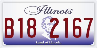 IL license plate B182167