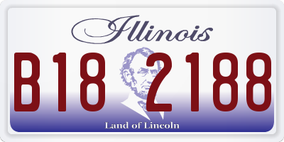 IL license plate B182188
