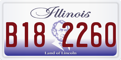 IL license plate B182260