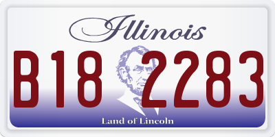 IL license plate B182283