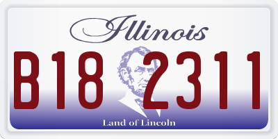 IL license plate B182311