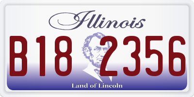 IL license plate B182356