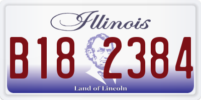 IL license plate B182384