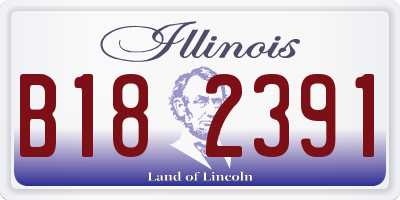 IL license plate B182391