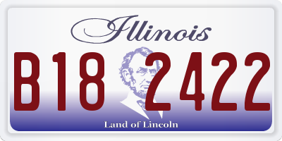 IL license plate B182422