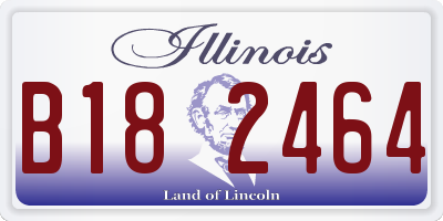 IL license plate B182464
