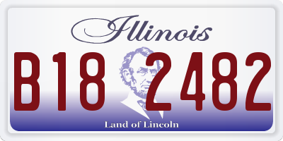 IL license plate B182482