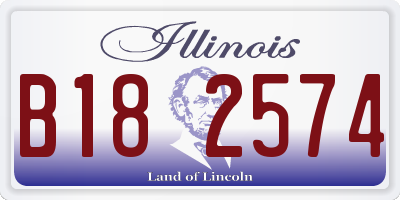 IL license plate B182574