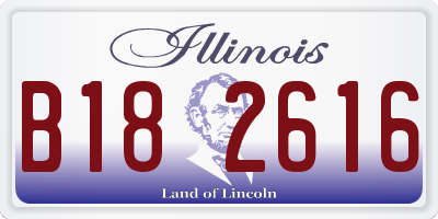 IL license plate B182616