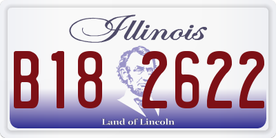 IL license plate B182622