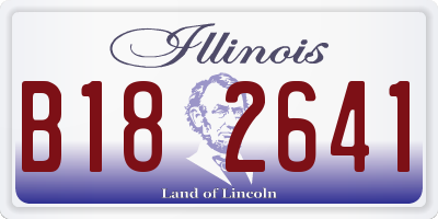 IL license plate B182641