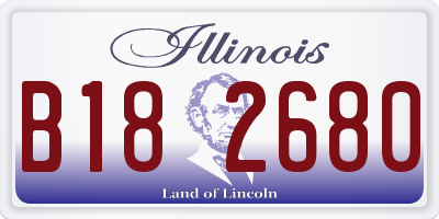 IL license plate B182680