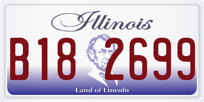 IL license plate B182699