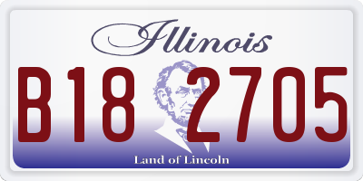 IL license plate B182705
