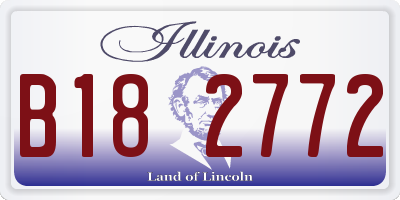IL license plate B182772
