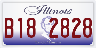 IL license plate B182828