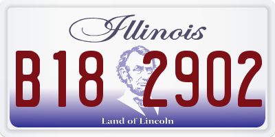 IL license plate B182902