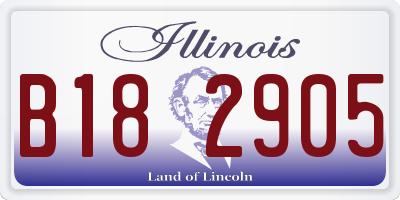 IL license plate B182905