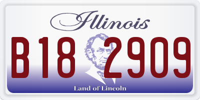 IL license plate B182909