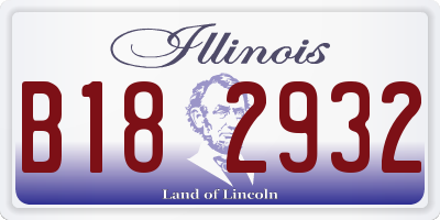 IL license plate B182932