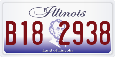 IL license plate B182938