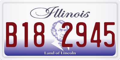 IL license plate B182945
