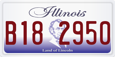 IL license plate B182950