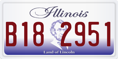 IL license plate B182951