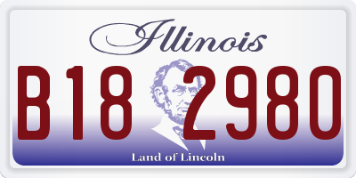 IL license plate B182980